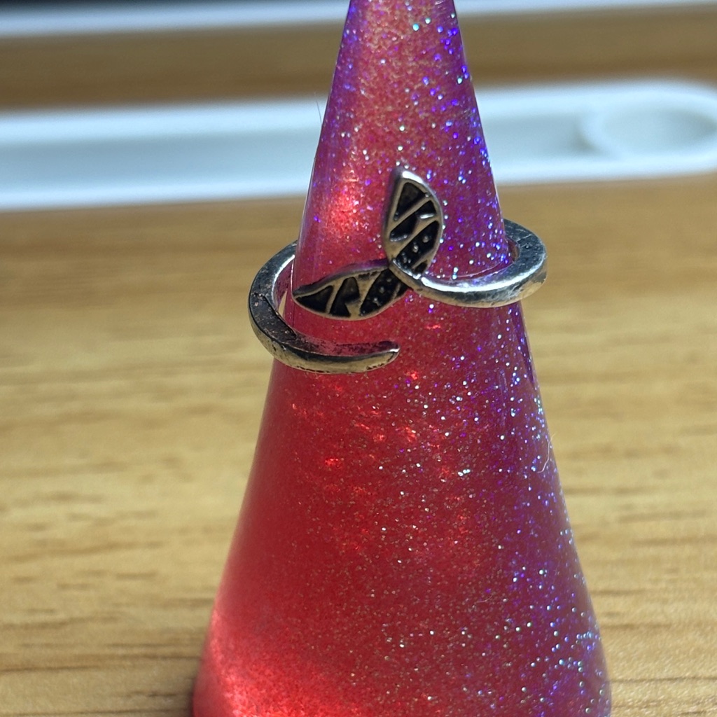 Silver Dolphin Tale Wrap Ring